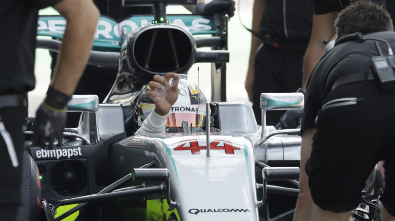 "Mercedes" pilots Luiss Hamiltons
Foto: TT NYHETSBYRÅN/Scanpix