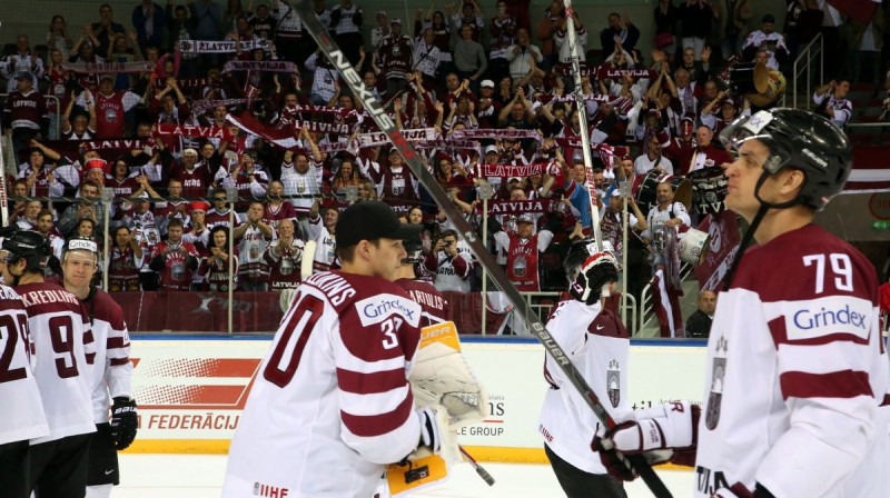 Elvis Merzļikins un Vitālijs Pavlovs
Foto: Mārtiņš Aiše, LHF