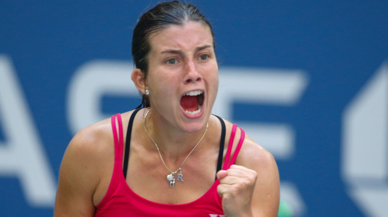 Anastasija Sevastova: pirmais "Grand Slam" ceturtdaļfināls karjerā
Foto: AFP/Scanpix
