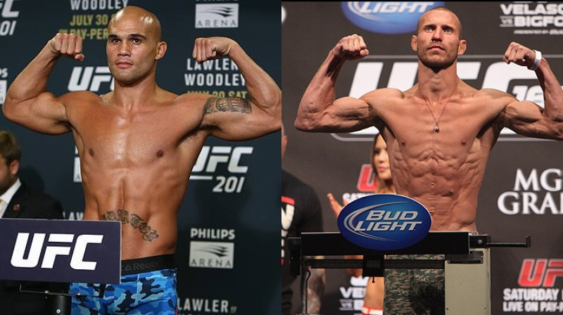 Robijs Loulers (no kresiās) un Donalds Serrone
Foto: lowkickmma.com