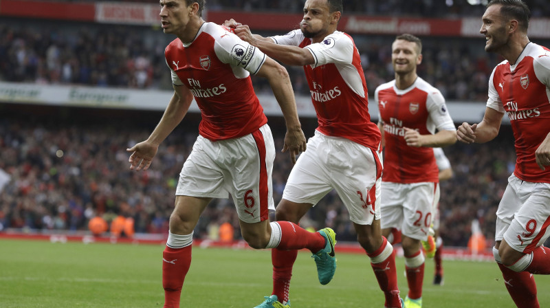 Lorāns Koscelnijs atzīmē vārtu guvumu
Foto: AP/Scanpix