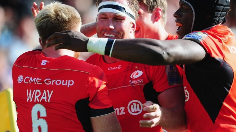 Lomdonas "Saracens" spēlētāji
Foto: Planetrugby.com