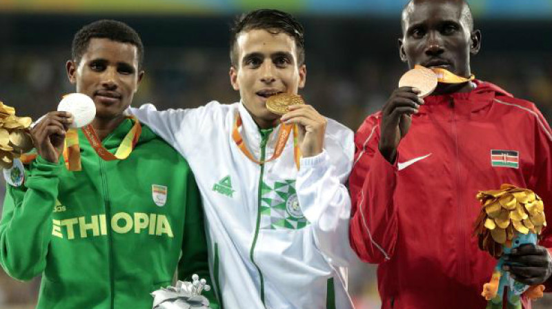1500m laureāti Rio paralimpiskajās spēlēs 
Foto: Getty Images / rio2016.com/en/paralympics