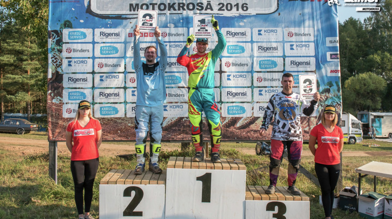 Noskaidroti 2016.gada Latvijas čempioni motokrosā solo klasēm