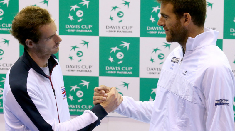 Endijs Marejs un Huans Martins Del Potro
Foto: AP/Scanpix