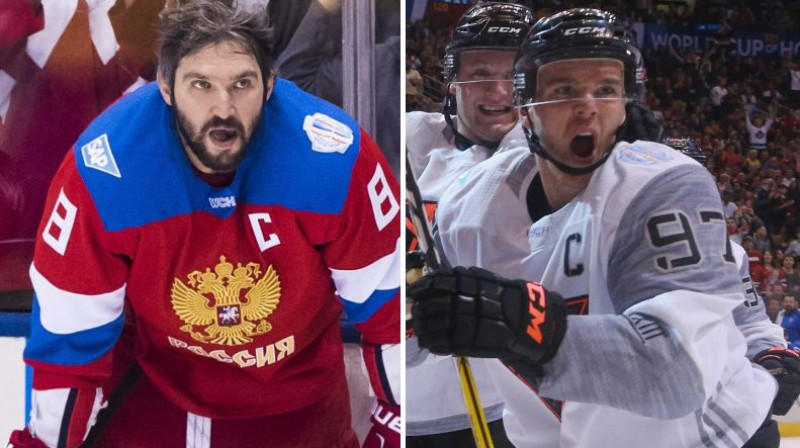 Aleksandrs Ovečkins un Konors Makdeivids
Foto: AP/AFP/Scanpix