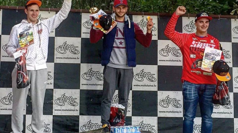 Macuks pirmajā vietā motokrosā Zorģos
Foto: facebook.com/didzis.gorbenko
