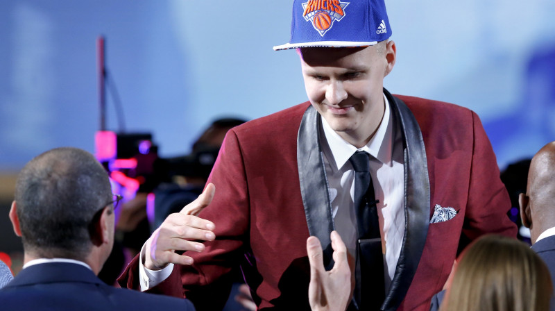 Kristaps Porziņģis 2015. gada NBA draftā
Foto: AP/Scanpix
