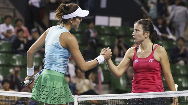 Garbinje Mugurusa un Anastasija Sevastova Tokijā
Foto: AP/Scanpix