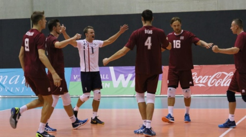 Latvijas volejbola izlase
Foto: CEV.lu