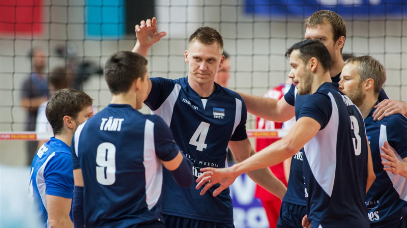 Favorīti pirms 3. kārtas cīņām ir igauņi.
Foto: www.cev.lu