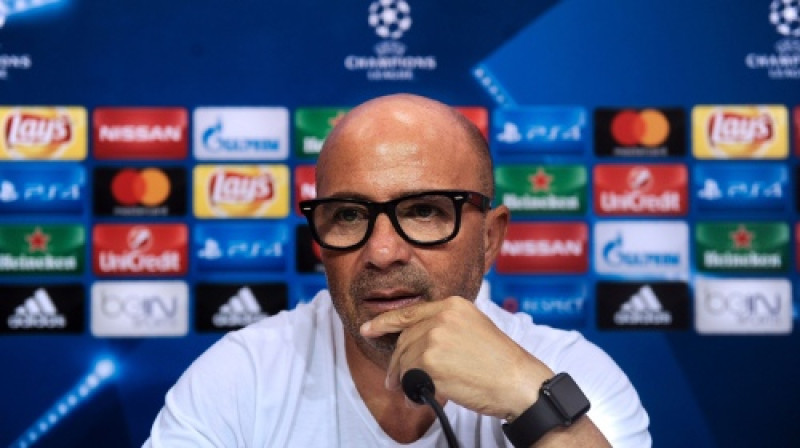 "Sevilla" treneris Horhe Sampaoli
Foto: AFP/Scanpix