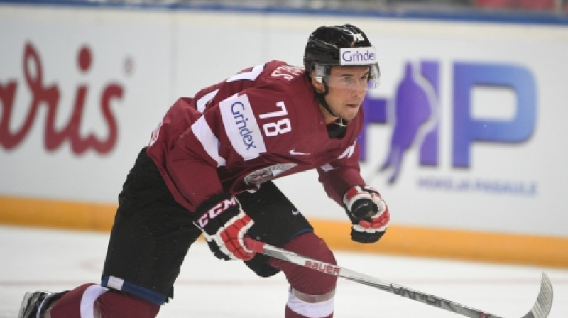 Mārtiņš Dzierkals Latvijas izlases kreklā
Foto: Romāns Kokšarovs/f64