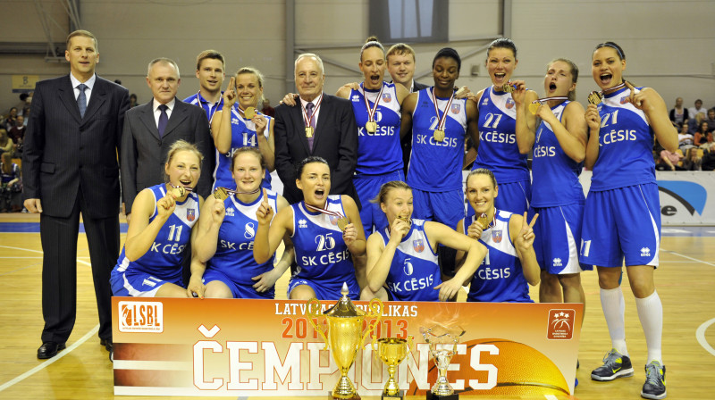 SK Cēsis: trešais Latvijas tituls 2013. gada 27. aprīlī
Foto: Romāns Kokšarovs, f64