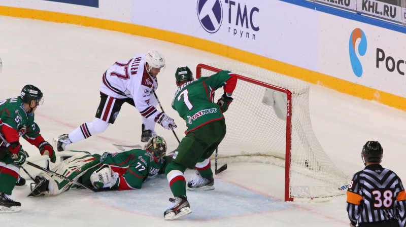 Patriks Mulens no vārtu priekšas atklāj rezultātu
Foto: Kazaņas "Ak Bars"