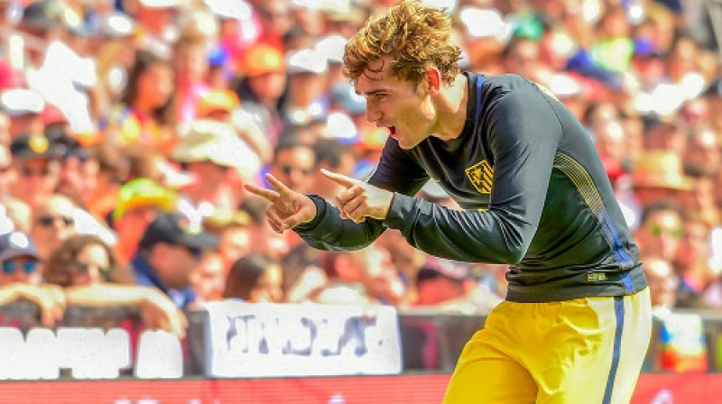 Antuāns Grīzmans guva sestos vārtus "La Liga" sezonā
Foto: AFP/Scanpix