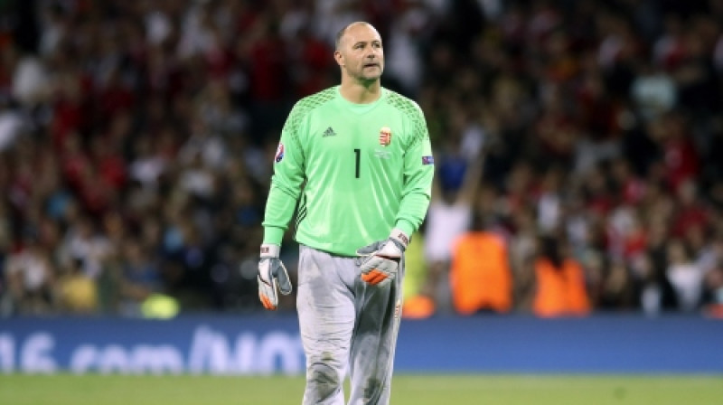 Gābors Kirājs savā pēdējā spēlē Ungārijas izlasē
Foto: AP/Scanpix