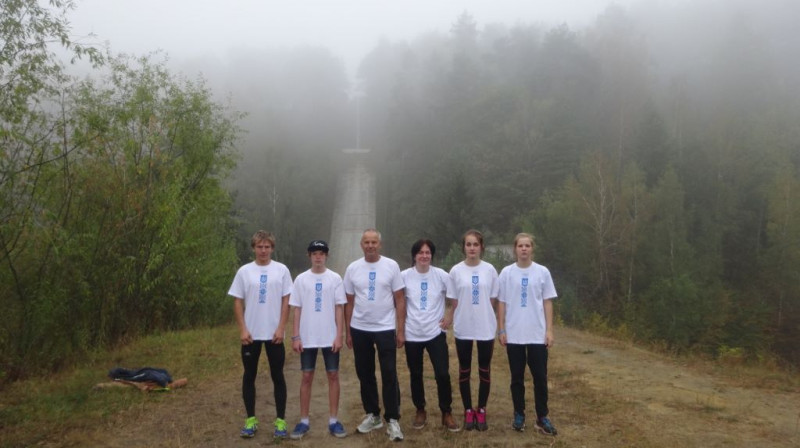 Siguldas komanda Ukrainā: Foto no sportistu privātā arhīva.