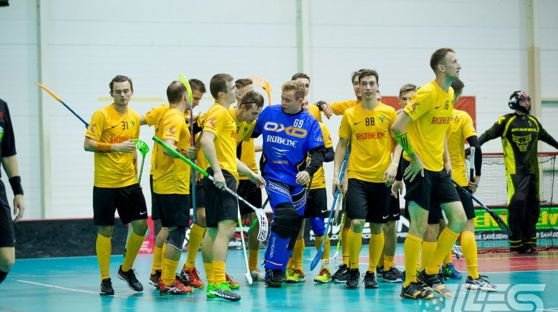 "Rubene" pēc vārtu guvuma
Foto: Floorball.lv