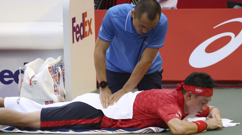 Savainojumi turpina vajāt Kei Nišikori 
Foto: AP/Scanpix