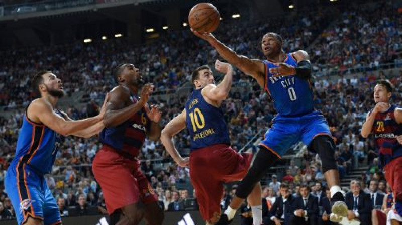 "Thunder" pret Barselonu
Foto: AFP/Scanpix