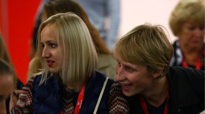 Olga Jakušina un Andrejs Ņevskis
Foto: Mikhail Sharov / Ondrej Nepela 2016