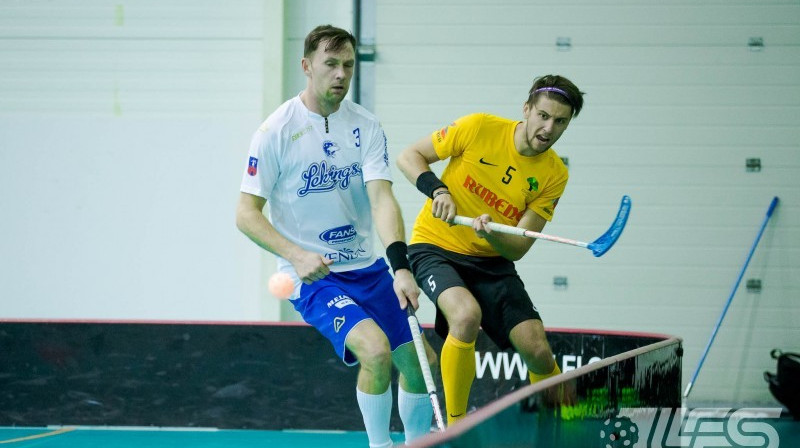 Spēlē pret cēsniekiem "Rubenei" jāsamierinās ne tikai ar zaudējumu, bet arī ar soda naudu
Foto: Floorball.lv
