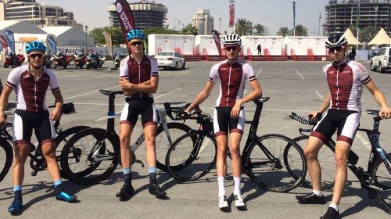 (no kreisās Māris Bogdanovičs, Ēriks Toms Gavars, Kristers Ansons
Foto: lrf.lv