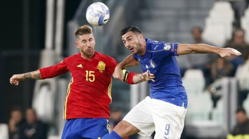 Gracjāno Pellē divcīņā ar Serhio Ramosu
Foto: AP/Scanpix