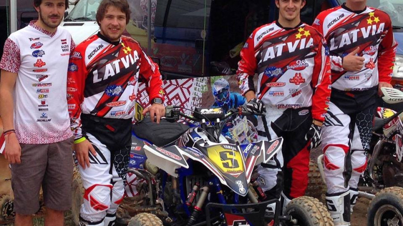 Latvijas kvadriciklu motokrosa komanda
Foto: acebook.com/MotocrossCommission