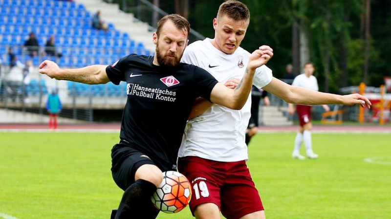 Ingus Šlampe un Karolis Laukžemis
Foto: synottipvirsliga.lv
