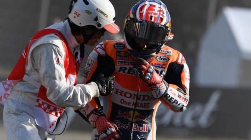 Pedrosa pēc kritiena
Foto: motogp.com