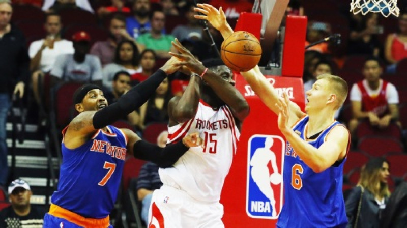 Karmelo Entonijs un Kristaps Porziņģis
Foto: AFP/Scanpix