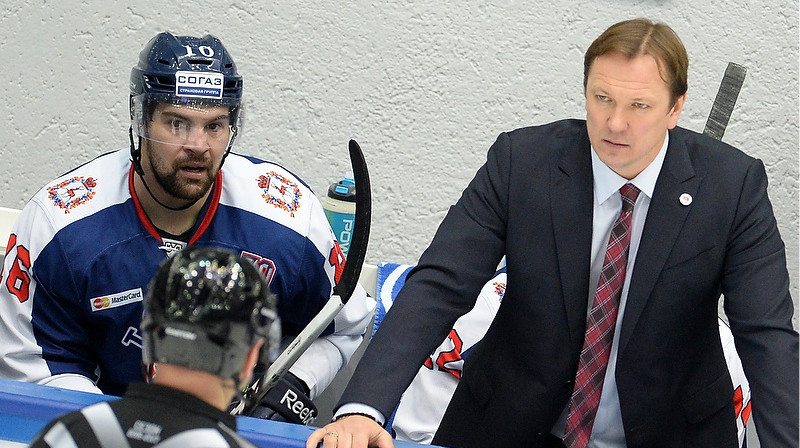 Kaspars Daugaviņš un Pēteris Skudra
Foto: hctorpedo.ru