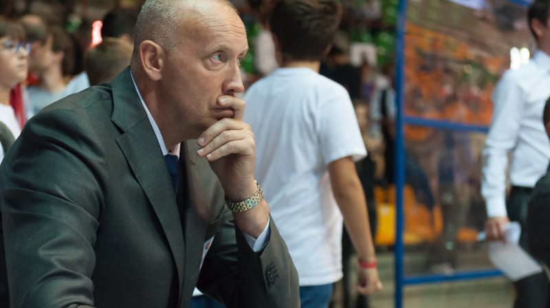 Rims Kurtinaitis neesot bijis populārs trenera amata kandidāts Lietuvas izlases spēlētāju vidū
Foto: LaPresse/Scanpix