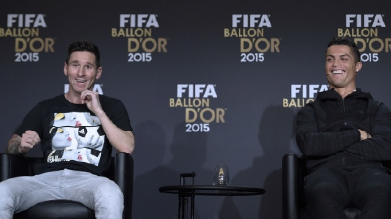 Lionels Mesi un Krištianu Ronaldu
Foto: AP/Scanpix