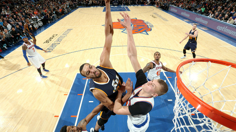 Rūdijs Gobērs un Kristaps Porziņģis
Nathaniel S.Butler / GettyImages, NBA