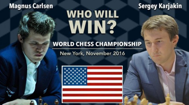 Magnuss Karlsens un Sergejs Karjakins
Foto: chess.com