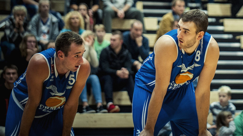 Uģis Pinete un Viktors Iļjins
Foto: Renārs Koris, basket.lv