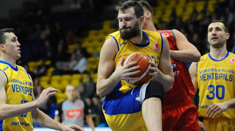 Edgars Zeļonis: 13 punkti izbraukumā spēlē ar Francijas čempioniem.
Foto: bkventspils.lv