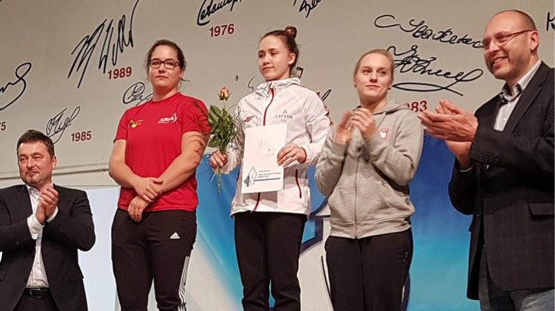 Rebeka Koha uz augstākā pakāpiena Vācijā
Foto: German Weightlifting