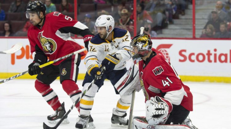 Kreigs Andersons spēlē pret "Sabres"
Foto: AP/Scanpix