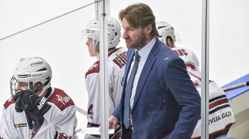 "Rīgas" galvenais treneris Ronalds Ozoliņš
Foto: HK Rīga