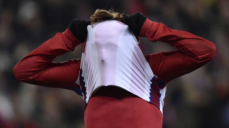 Arī Antuāns Grīzmans nekādi nespēja gūt vārtus pret "Espanyol"
Foto: AFP/Scanpix