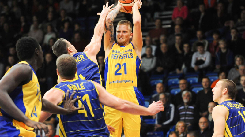 Aigars Šķēle: 18 punktu Oldenburgā.
Foto: bkventspils.lv