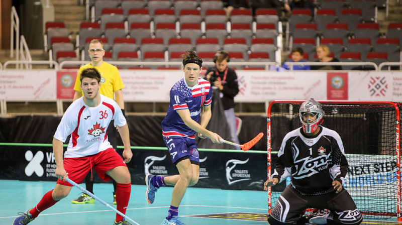 ASV izlasei izdevies izcīnīt ļoti svarīgu uzvaru
Foto: Ritvars Raits, IFF Floorball