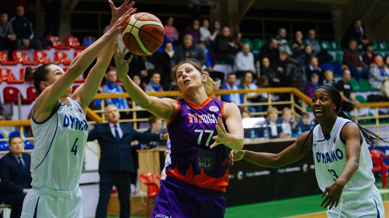 Giedre Paugaite izbraukuma spēlē Novosibirskā
Foto: dinamovki.ru