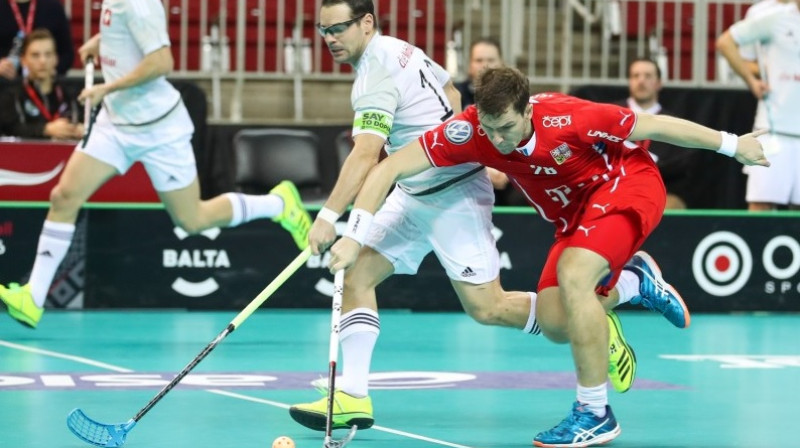 Pasaules čempionātu rezultatīvākais spēlētājs Matiass Hofbauers
Foto: unihockey.ch