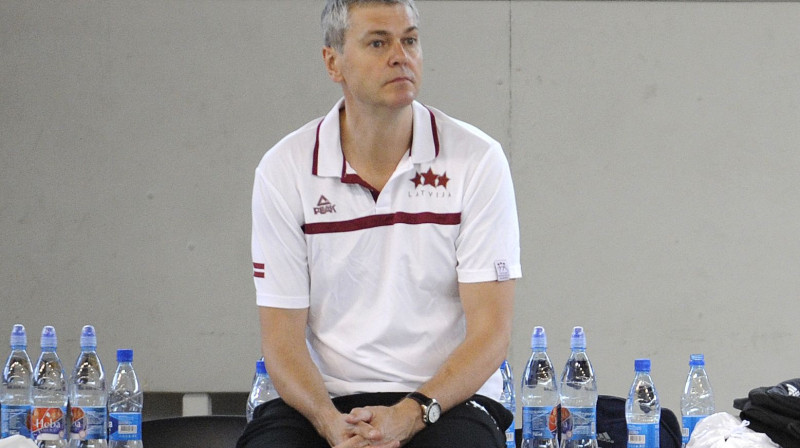 Latvijas valstsvienības galvenais treneris Ainars Bagatskis 
Foto: Romāns Kokšarovs, Sporta Avīze, f64
