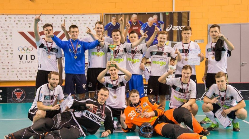 RTU komanda pēc triumfa turnīrā
Foto: Emīls Vanags